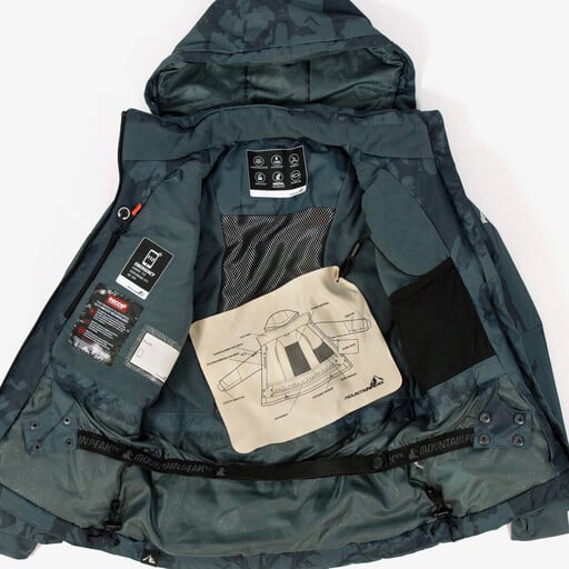 Kinder ski-jas groen 10000 mm waterkolom