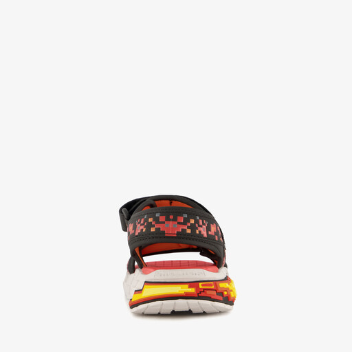 Mega-Splash 4K jongens sandalen zwart rood