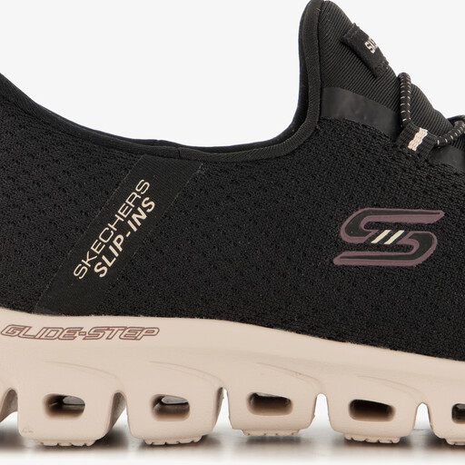 Slip-ins: Glide-Step dames sneakers zwart
