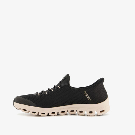 Slip-ins: Glide-Step dames sneakers zwart