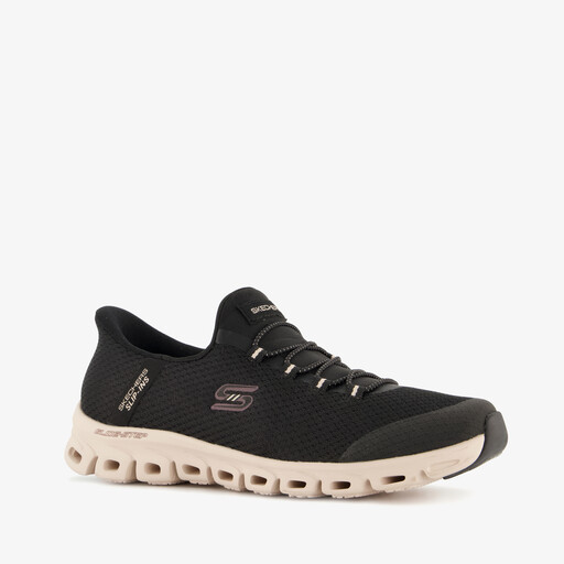 Slip-ins: Glide-Step dames sneakers zwart