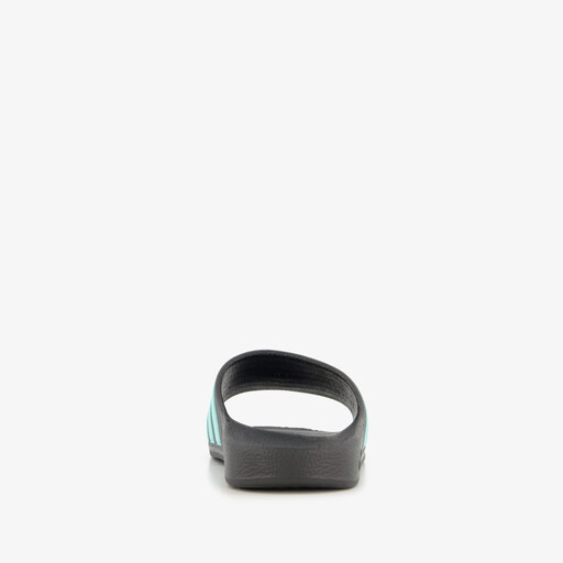Adilette Aqua kinder badslippers zwart blauw