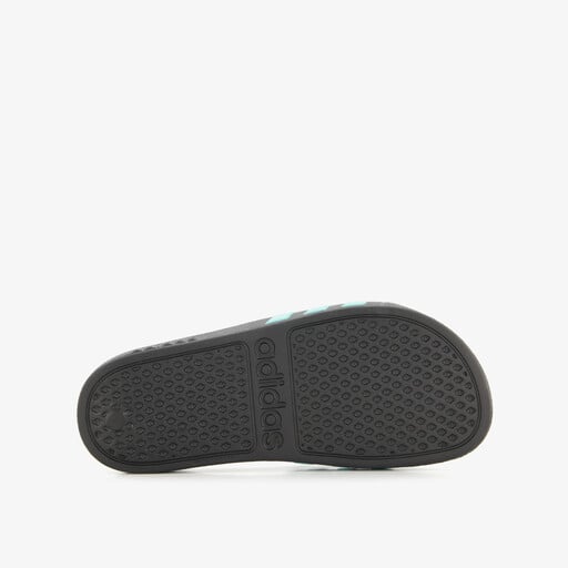 Adilette Aqua kinder badslippers zwart blauw