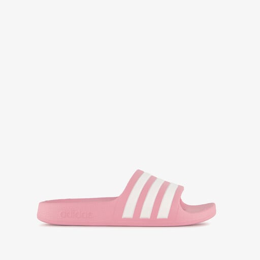 Adilette Aqua kinder badslippers roze wit