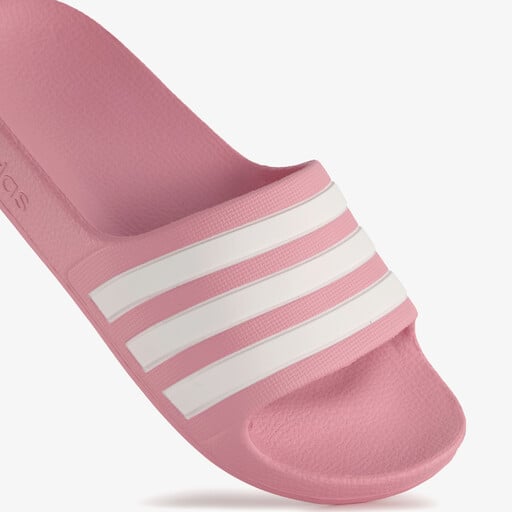 Adilette Aqua kinder badslippers roze wit