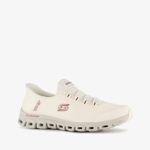 Slip-ins: Glide-Step dames sneakers wit