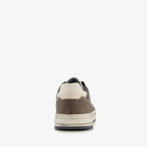 Leren heren veterschoenen blauw
