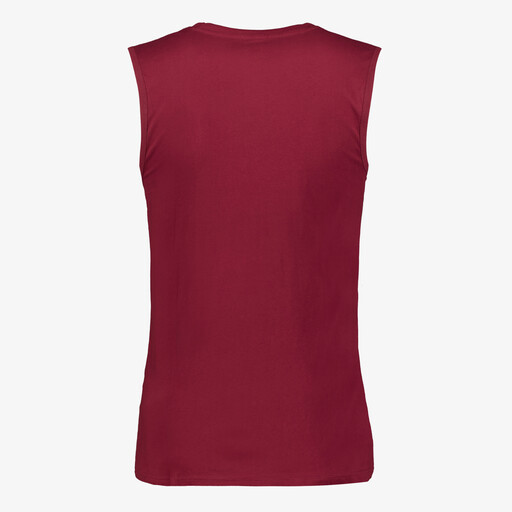 Basic heren singlet bordeauxrood