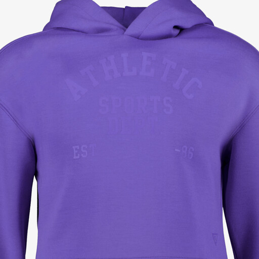 Cropped meisjes sport hoodie paars