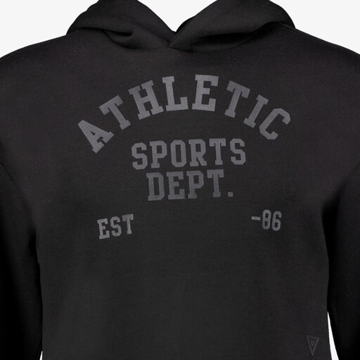 Cropped meisjes sport hoodie zwart