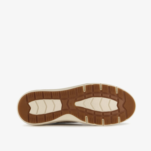 Leren heren veterschoenen beige bruin