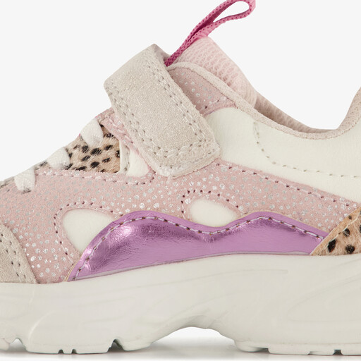 Leren meisjes sneakers roze