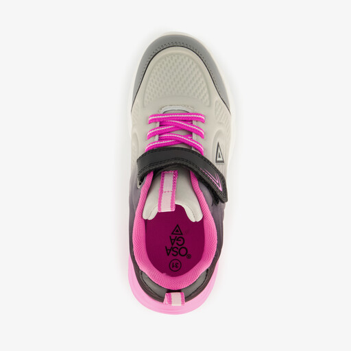 Meisjes sportschoenen zwart roze