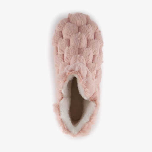 Dames pantoffels hoog roze