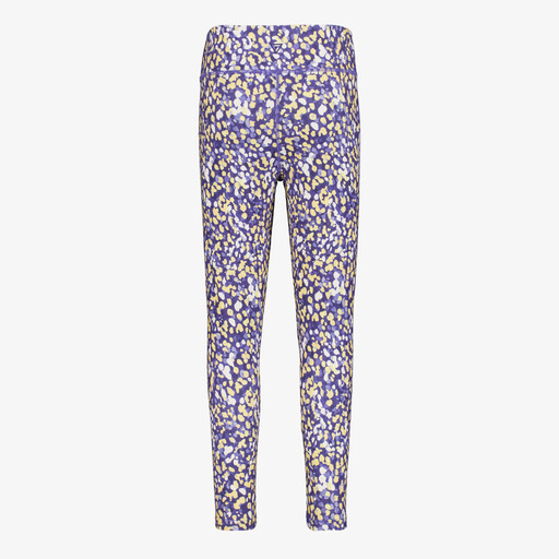 Meisjes sportlegging met print paars geel