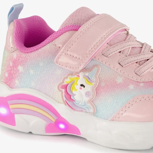 Blue box meisjes unicorn sneakers roze