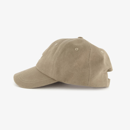 Heren pet met geborduurd NY logo bruin