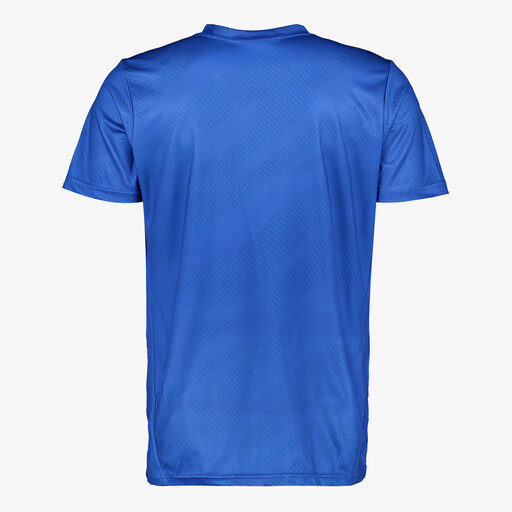 Dry heren voetbal T-shirt met print blauw