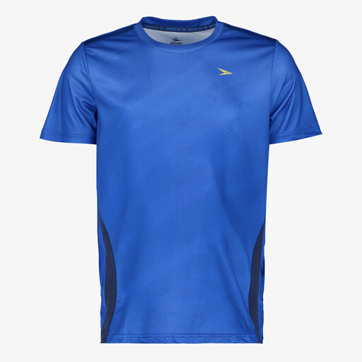Dry heren voetbal T-shirt met print blauw