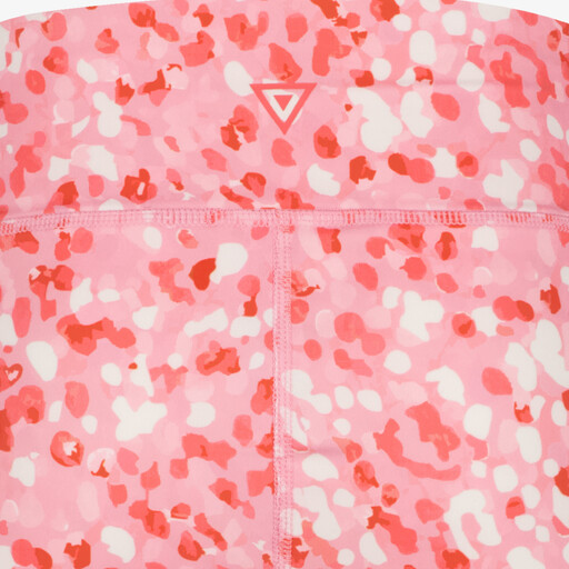 Meisjes sportlegging met print roze rood