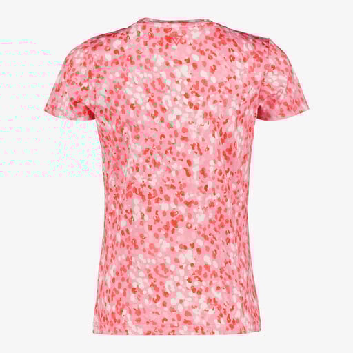 Meisjes sport T-shirt met print roze rood