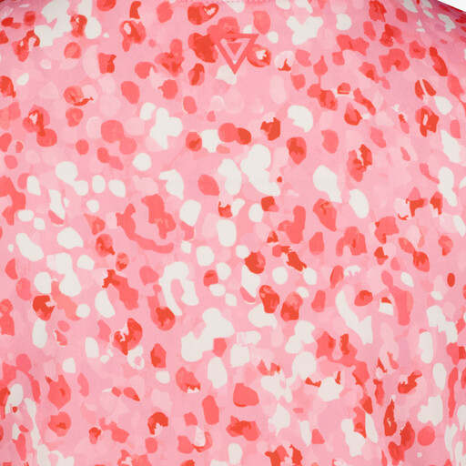 Meisjes sport T-shirt met print roze rood