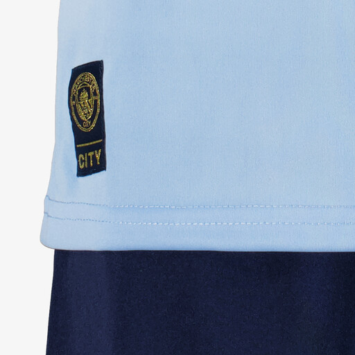 Manchester City tweedelige kinder sport set blauw wit