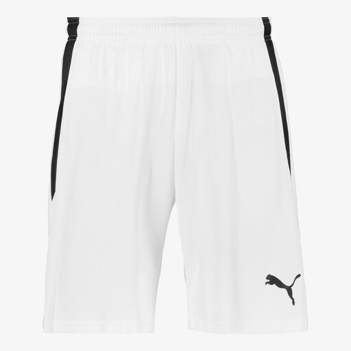 TeamLIGA heren voetbalshort wit zwart