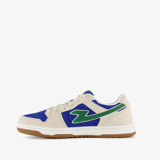 Jongens sneakers beige blauw