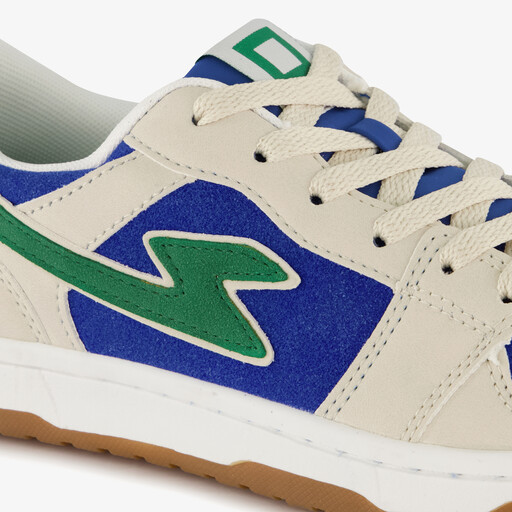 Jongens sneakers beige blauw