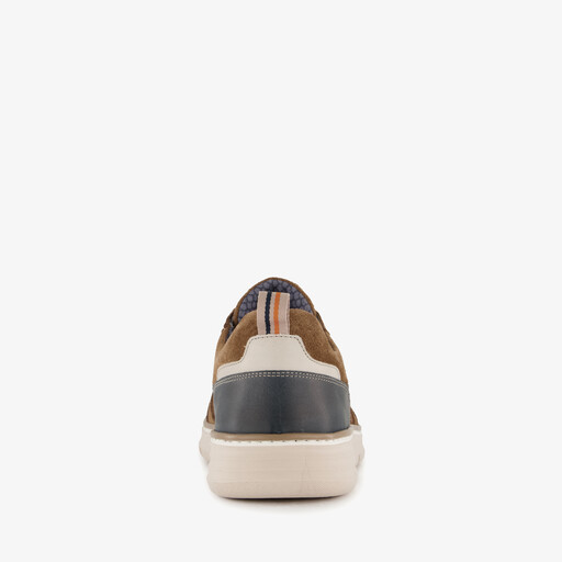Suede heren sneakers bruin