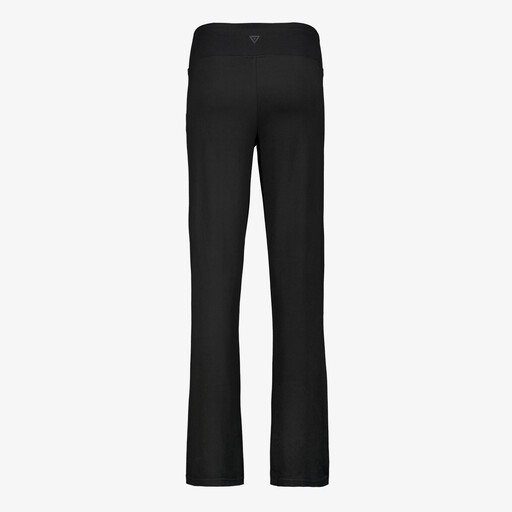 Dames wide leg yoga broek zwart