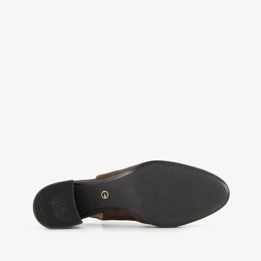Dames slingback pumps chocoladebruin