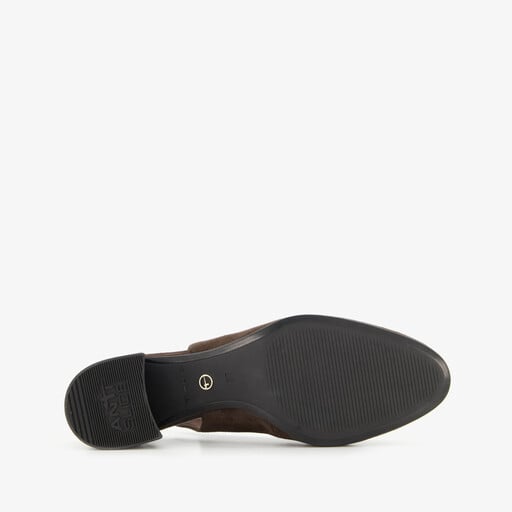 Dames slingback pumps chocoladebruin