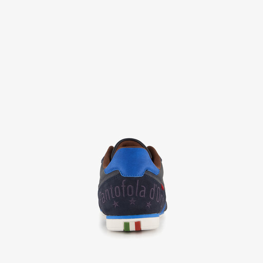 Leren heren sneakers blauw
