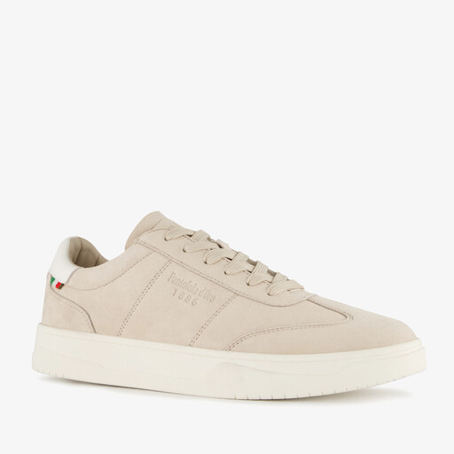 Leren heren sneakers beige