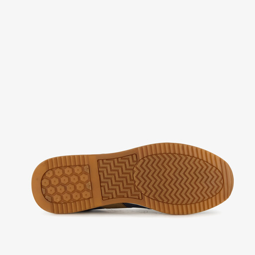 Heren sneakers blauw bruin