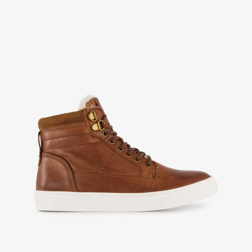 Leren jongens veterschoenen bruin