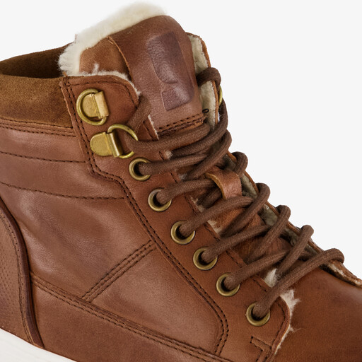 Leren jongens veterschoenen bruin