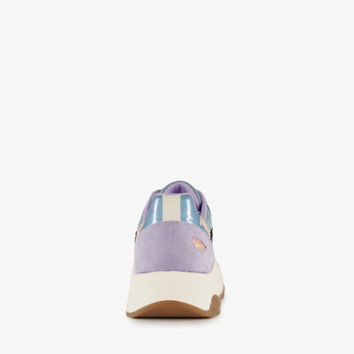 Dames dad sneakers denim lila