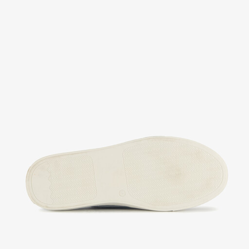 Suede heren instappers lichtblauw