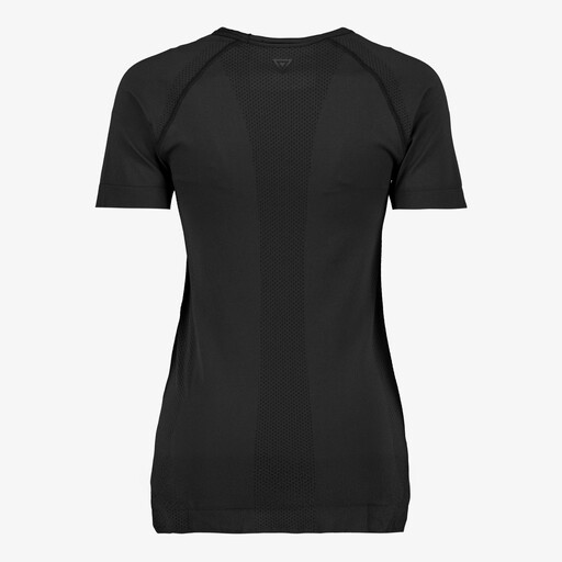 Seamless dames sport T-shirt zwart