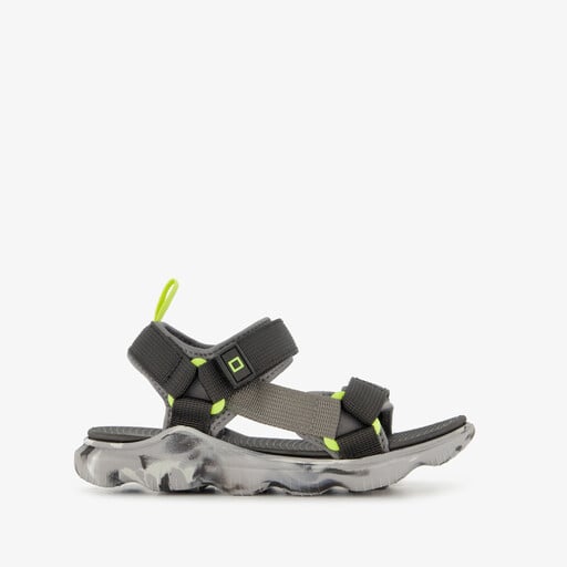 Jongens sandalen zwart grijs