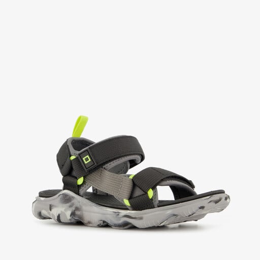 Jongens sandalen zwart grijs
