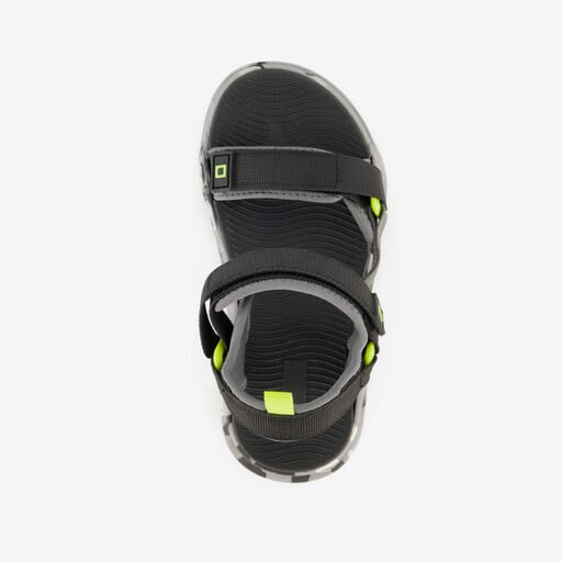 Jongens sandalen zwart grijs