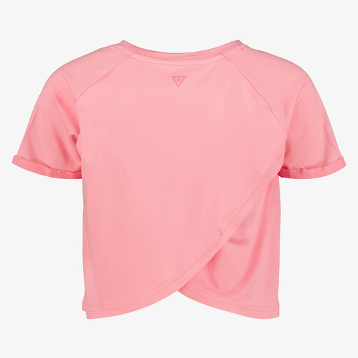 Cropped meisjes sport T-shirt roze