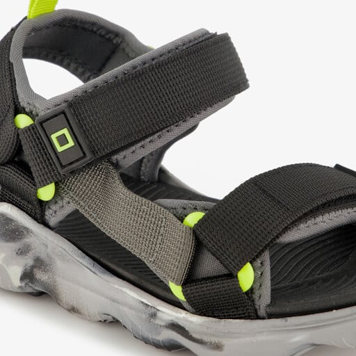 Jongens sandalen zwart grijs