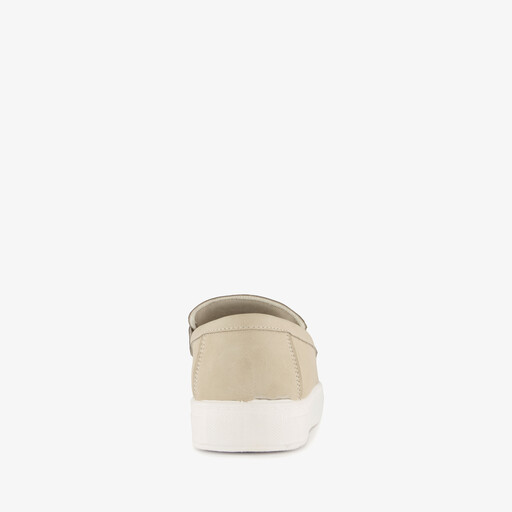Heren instappers beige
