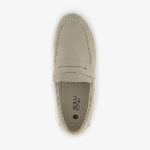 Heren instappers beige