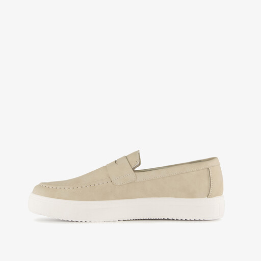Heren instappers beige